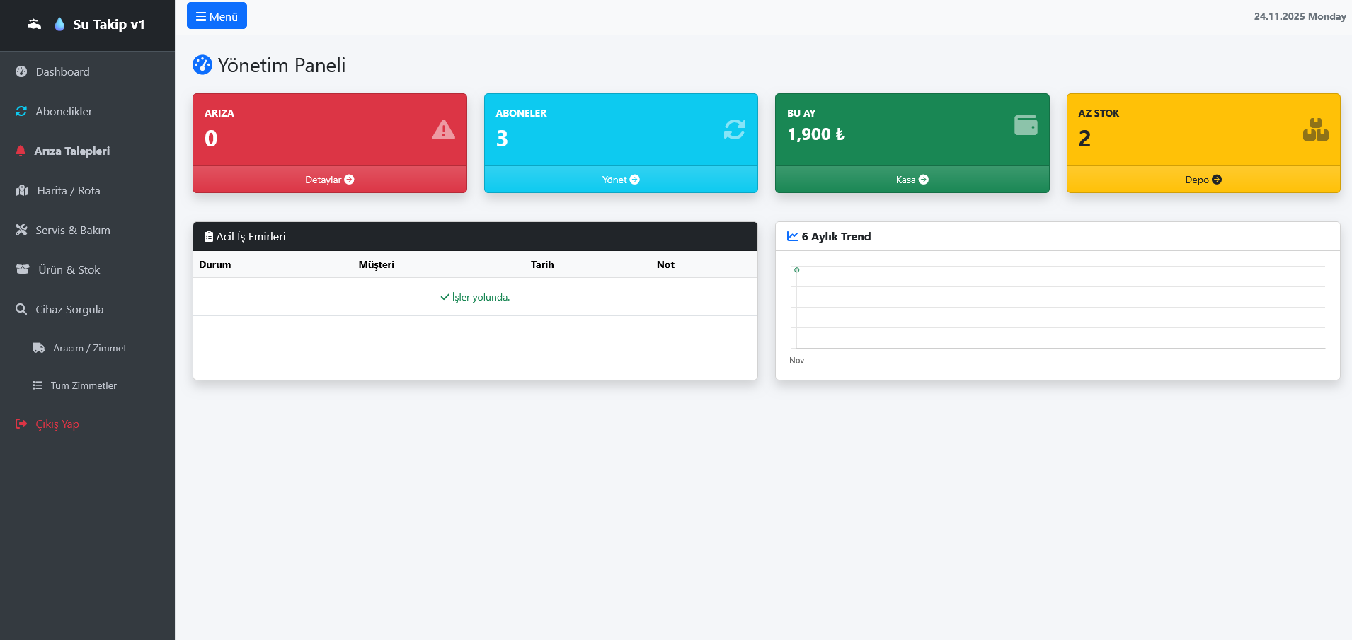 Matador Su Arıtma CRM